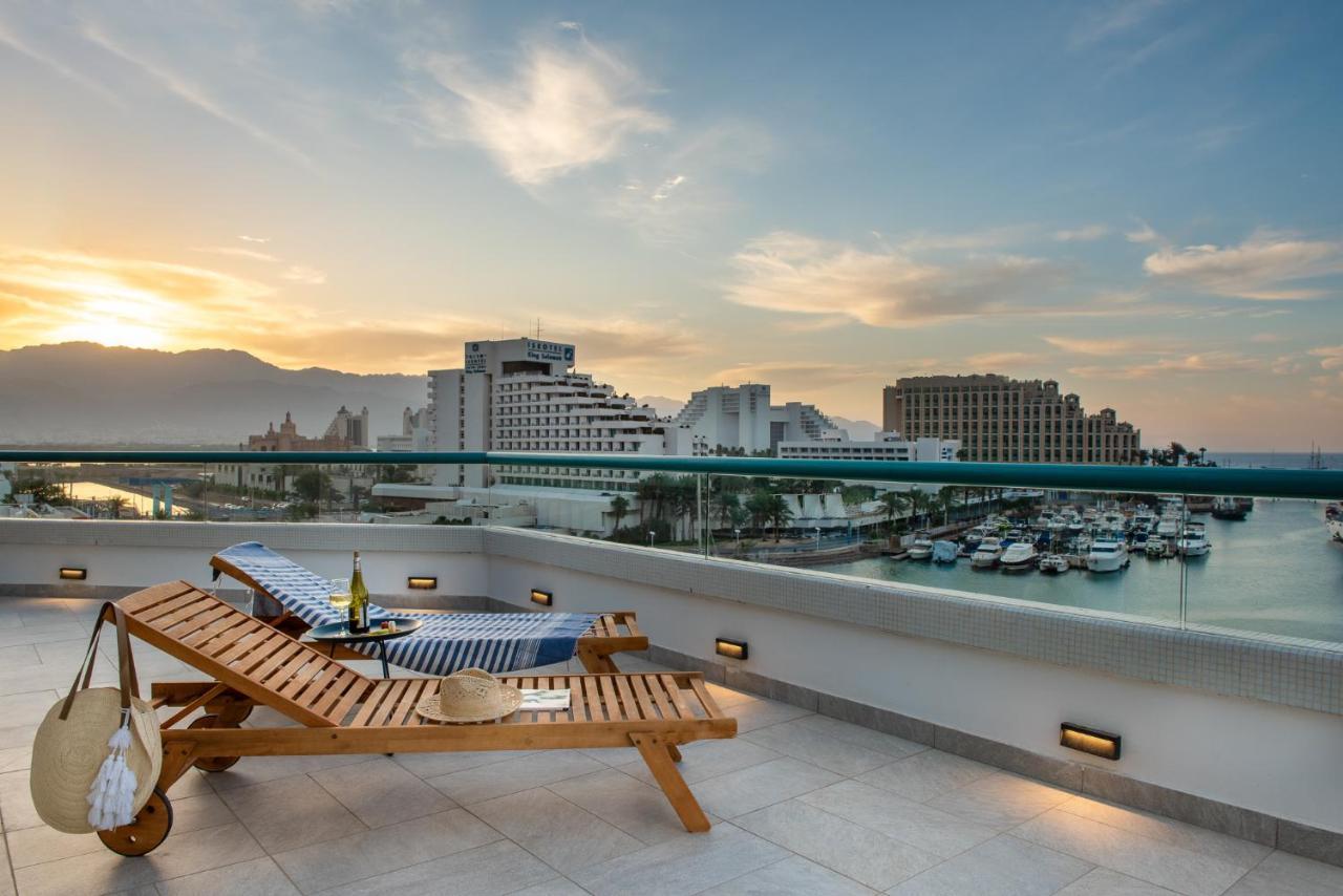 Vert Hotel Eilat By Afi Hotels Ngoại thất bức ảnh View from the rooftop