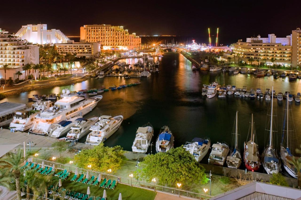 Vert Hotel Eilat By Afi Hotels Ngoại thất bức ảnh Marina del Rey at night